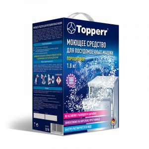 Порошковое средство Topperr для мытья посуды в посудомоечных машинах,1,8 кг