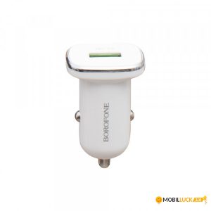 АЗУ 1USB 3.0A QC3.0 быстрая зарядка для micro USB Borofone BZ12A (White)