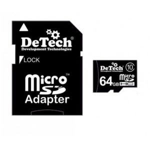 Карта памяти DeTech MC-64GB(U3 с адаптером)