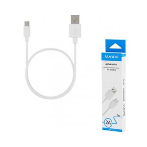Кабель Maxvi MC-02 white USB-Type C