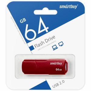 Флеш-накопитель SmartBuy 64GB CLUE Burgundy