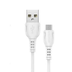 Дата-кабель USB 2.4A для micro USB Borofone BX51 ПВХ 1м (White)
