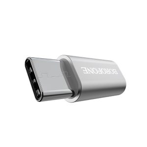 Адаптер для Type-C micro USB Borofone BV4 (Silver)