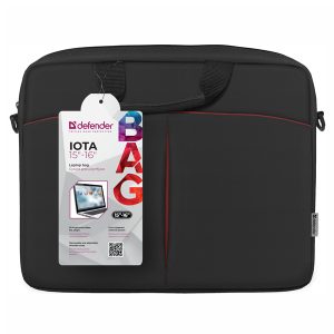 Сумка для ноутбука Iota 15″-16″ черный, органайзер, карман DEFENDER