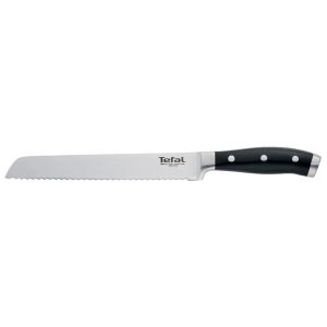 Нож Tefal Character стальной для хлеба лезв.200мм черный