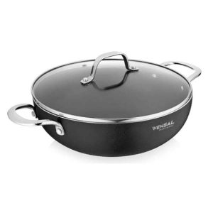 Вок с крышкой Vensal Vertu штампованный 28см 1037VS