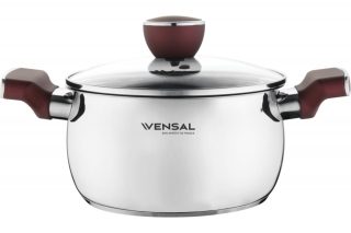 Кастрюля с крышкой Vensal из нержавеющей стали 2,4л (18см) Joli 1544VS