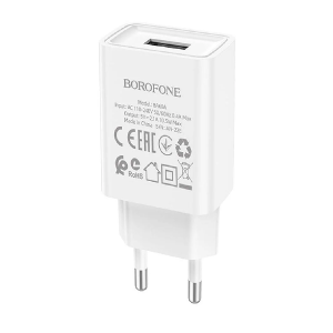 СЗУ BOROFONE BA68A 1USB 2.1A (White)