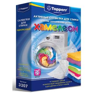 Topperr Салфетка для улавливания цвета при стирке 3207 (20шт)