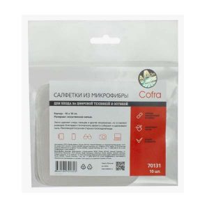 COFRA Набор салфеток для экранов и оптики (10шт) 70131