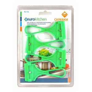EUROKITCHEN Набор скребков для чистки стеклок.(4шт) RS-13L