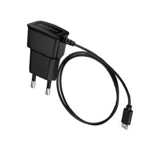 СЗУ Maxvi TCM-100MB 1A, microUSB, цвет: черный