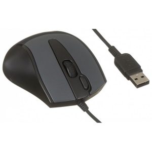 Мышь A4Tech V-Track Padless N-500F черный оптическая (1200dpi) USB (4but)