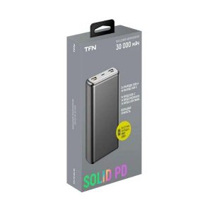Внешний АКБ TFN 30000mAh Solid 30 PD, черый