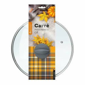 Крышка стеклянная Carre collection, 28 см, код 9035