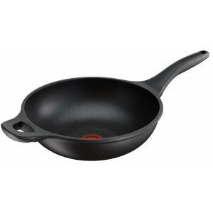 Сковорода ВОК (WOK) Tefal Supreme Gusto H1181974 круглая 28см руч.:несъем. (без крышки) черный (2100