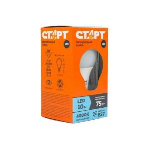 Лампа СТАРТ LEDGLSE27 10W 40 WS