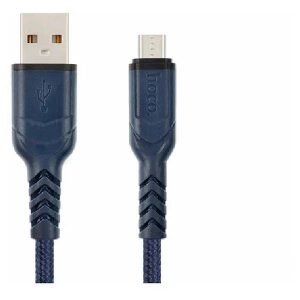 Кабель Hoco X59 USB 2.4A для micro USB нейлон 1м (Blue)