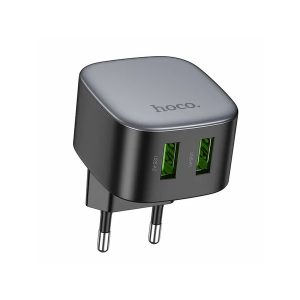 СЗУ Hoco CS34A 2USB 3.0A QC3.0 б/з для micro USB 1м (Black)