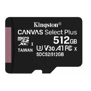 Карта памяти Kingston microSDXC 512GB SDCS2/512GBSP Canvas Select Plus без адаптера